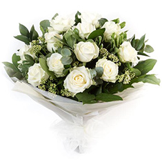 Long Stemmed White Roses