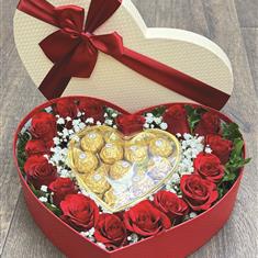 Sweet Heart Rose Box - Large