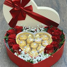 Sweet Heart Rose Box 